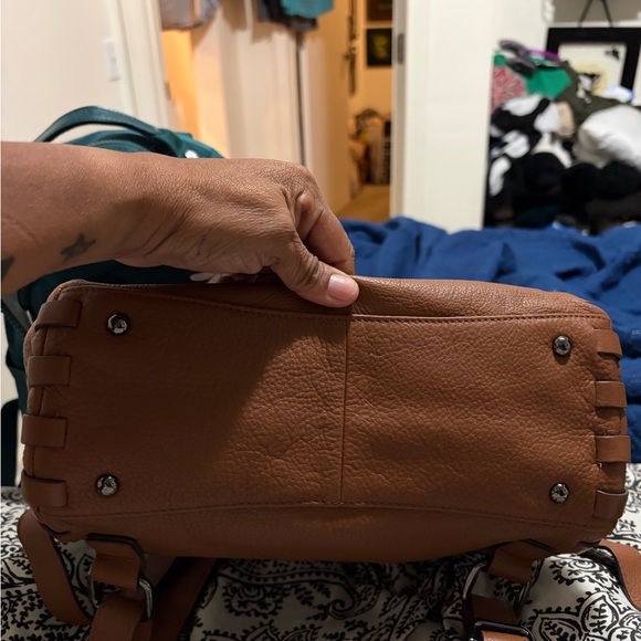 Aimee Kestenberg Brown Leather Backpack - Picture 3 of 4